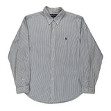 Ralph Lauren Striped Shirt - XL Blue Cotton