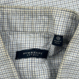 Burberry London Checked Shirt - Medium Grey Cotton