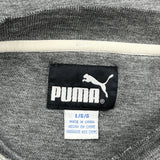 Vintage Puma College Sweatshirt - Large Grey Cotton Blend