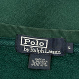 Polo By Ralph Lauren Sweatshirt - Large Green Cotton