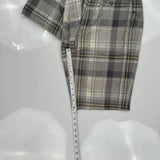 Calvin Klein Checked Chino Shorts - 30W 11L Multicoloured Cotton