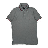 Tommy Hilfiger Slim Fit Polo Shirt - Medium Grey Cotton