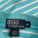 Polo By Ralph Lauren Striped Polo Shirt - XL Blue Cotton