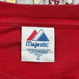 St. Louis Cardinals Majestic Graphic T-Shirt - XL Red Cotton