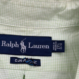 Ralph Lauren Checked Shirt - XL Green Cotton