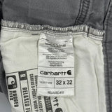 Carhartt Carpenter Trousers - 32W 32L Grey Cotton