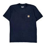 Carhartt T-Shirt - Small Navy Cotton