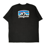 Responsibili-Tee Patagonia Graphic T-Shirt - 2XL Black Cotton