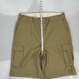 Dickies Cargo Shorts - 37W 13L Khaki Cotton