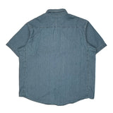Wrangler Denim Shirt - 2XL Blue Cotton