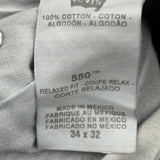 Levis 550 Jeans - 34W 32L Gray Cotton