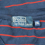 Polo By Ralph Lauren Striped T-Shirt - 2XL Blue Cotton