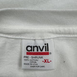 Environmental Awareness Anvil Graphic T-Shirt - XL White Cotton