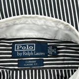 Polo By Ralph Lauren Striped Shirt - 2XL Black & White Cotton