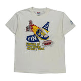 Festival Of Two Rivers 5K Run/Walk Hanes Graphic T-Shirt - Large White Cotton Blend