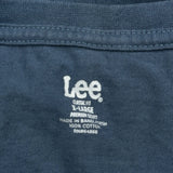 Lee Long Sleeve T-Shirt - XL Blue Cotton