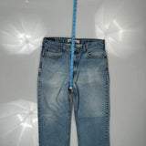 Levis Slim Jeans - 34W 30L Light Wash Cotton