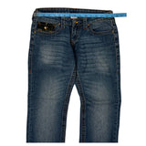 True Religion Contrast Stitch Jeans - 30W US 4 Blue Cotton