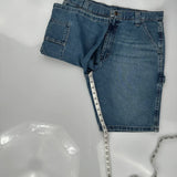 Wrangler Denim Shorts - 33W 9L Blue Cotton