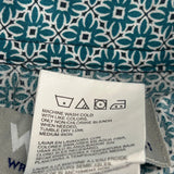 Wrangler Patterned Shirt - XL Blue Cotton Blend