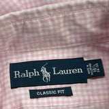 Ralph Lauren Checked Shirt - Large Pink Cotton