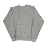 90'S Blank Made In USA Tultex Sweatshirt - Large Grey Cotton Blend