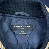 Yarra Trail Varsity Jacket - 2XL Black Wool Blend