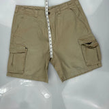 Wrangler Cargo Shorts - 36W 9L Khaki Cotton