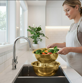 Anygleam Gold Stainless Steel Food Slicer – Multi-Function Kitchen Tool for Effortless Fruit & Vegetable Prep