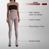 Shiny Semi-Opaque Nylons – 40 Denier Pantyhose | Grey