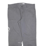 CARHARTT Mens Cotton Blend Grey Relaxed Leg Trousers W40 L32 Workwear Zip