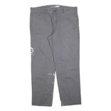 CARHARTT Mens Cotton Blend Grey Relaxed Leg Trousers W40 L32 Workwear Zip