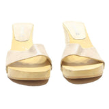 MODA Womens Leather Beige Strappy Heels UK 4 Comfortable Stylish Casual Wear