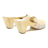 MODA Womens Leather Beige Strappy Heels UK 4 Comfortable Stylish Casual Wear