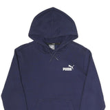 PUMA Womens Navy Hoodie XS Cotton Blend Pullover Hooded Sweatshirt