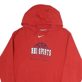 NIKE Mens Red Hoodie M Basketball Pullover Cotton Casual Sportswear