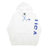 THE NORTH FACE Womens White & Blue Printed Pullover Hoodie XL USA Flag Graphic