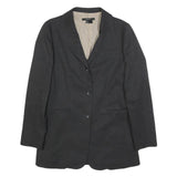 ZARA BASIC Womens Black Jacket M Woven Button Plain Stylish Classic