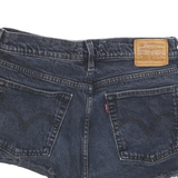 LEVI'S Womens Shorts Blue Denim Cut-Off S W28 Raw Hem Casual