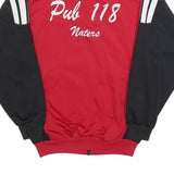 ADIDAS Mens Red & Black Football Track Jacket M Polyester Zip Sports Training