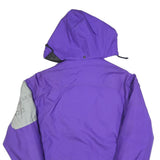 CLESSE PIUMINI Mens Purple & Grey Outdoor Jacket L Polyester Blend Zip Hooded
