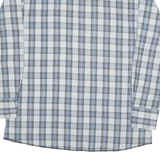 WRANGLER Mens Blue & White Check Shirt XL Western Style Long Sleeve Casual