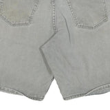 WRANGLER Mens Grey Denim Shorts S W28 Classic Cotton Blend Casual