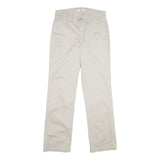 LEE Womens Cotton Blend Beige Regular Fit Straight Leg Trousers W30 L33 Classic
