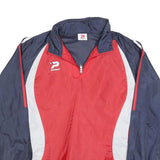 PATRICK Mens Red & Navy Sports Nylon Jacket M Zip Lightweight