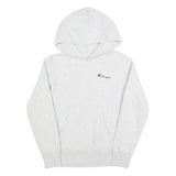 CHAMPION REVERSE WEAVE Womens Grey Hoodie M Cotton Blend Pullover Casual