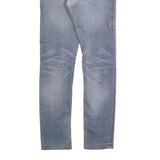 CARHARTT Mens Slim Blue Denim Jeans W30 L32 Zip Closure Casual Wear