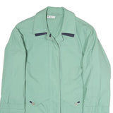 Womens Green Button Jacket UK 10 Polyester Blend Classic Light Outerwear