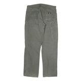 DICKIES Mens Regular Fit Cotton Blend Jeans Grey W38 L32 Workwear Zip Closure