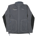 THE NORTH FACE Mens Grey & Black Track Jacket M Polyester Zip Outdoor Activewear